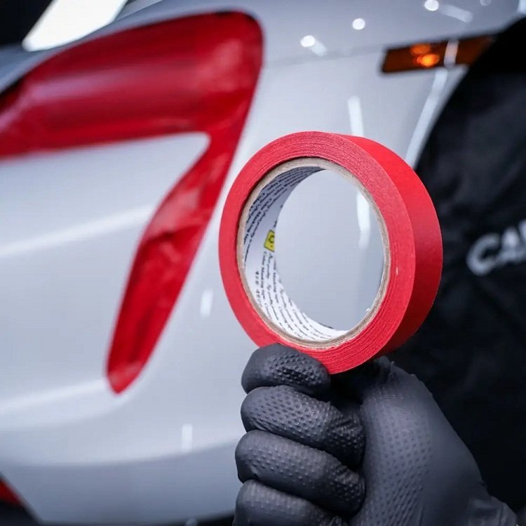 CARPRO Masking Tape | Băng keo siêu dính màu đỏ, bản lớn 24mm x 40m 2 CARPRO Masking Tape | Băng keo siêu dính màu đỏ, bản lớn 24mm x 40m - Ảnh 2