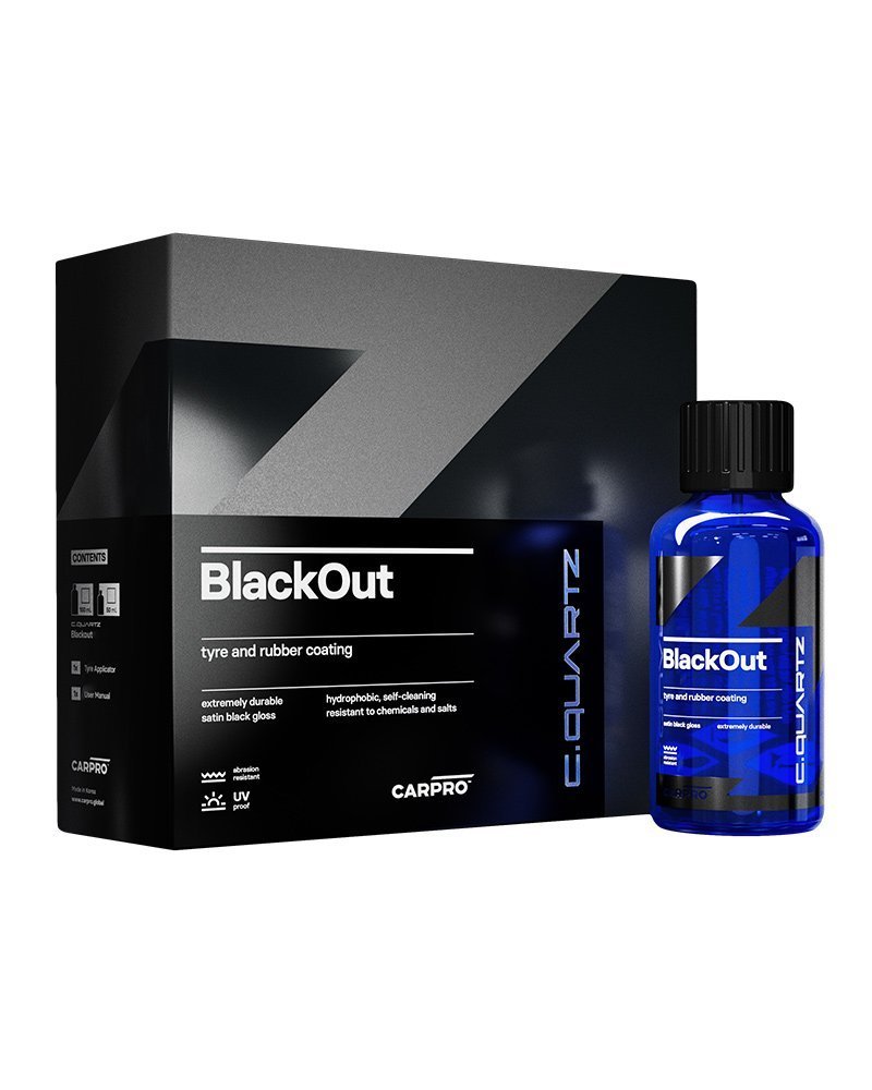 CARPRO BlackOut 100ml | Dung dịch làm mới nhựa đen, cao su, lốp xe