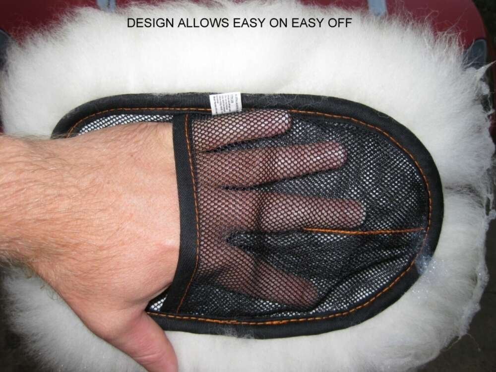 Găng tay rửa xe lông cừu Merino Wool Wash Mitt 3 Găng tay rửa xe lông cừu Merino Wool Wash Mitt - Ảnh 3